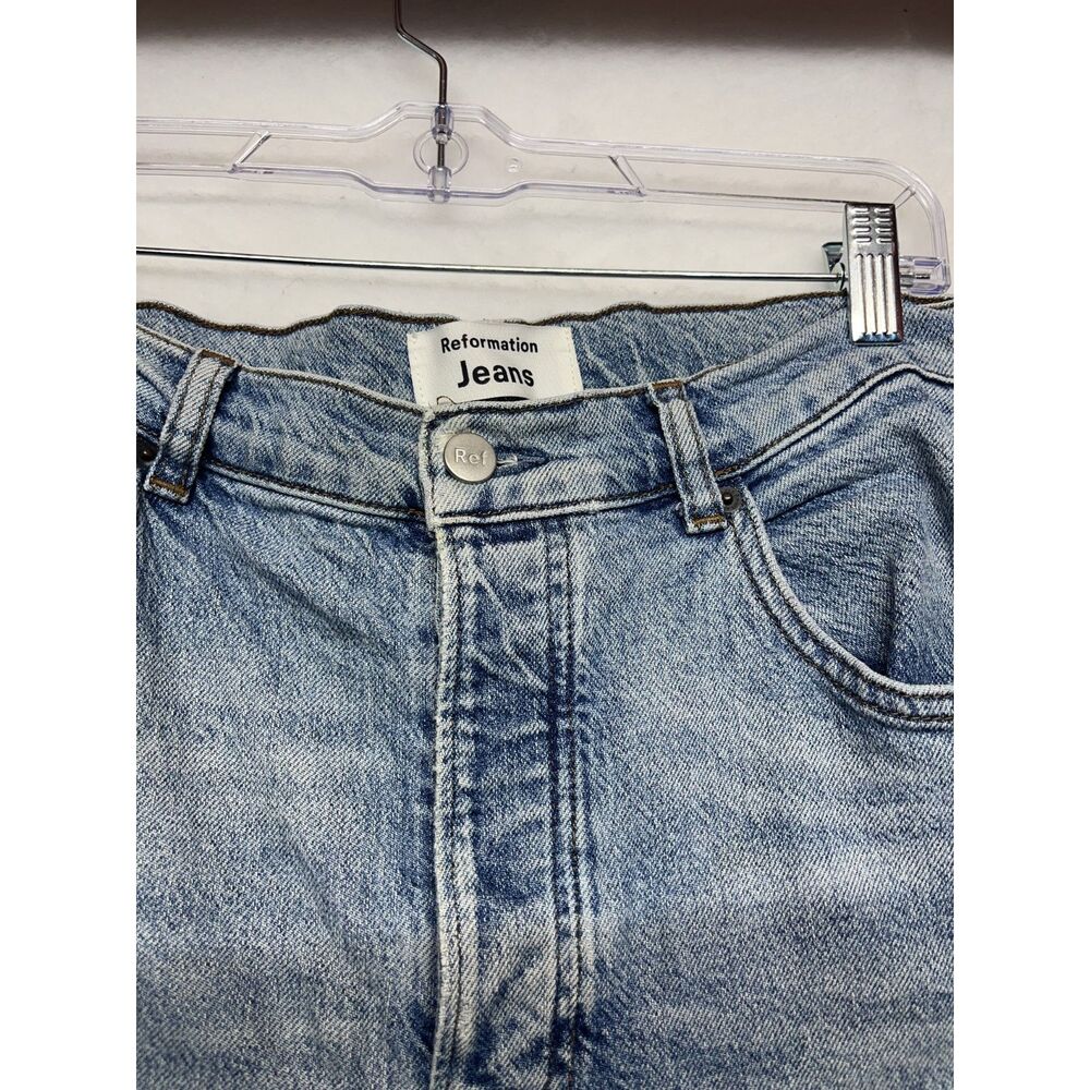 Reformation High Rise Straight leg light wash jeans size 30 - Picture 2 of 6